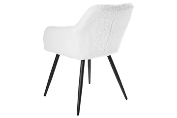 Matsalsstol Casmalia set om 2 Vit/Svart - Vit/Svart - Möbler - Matplats - Matstol & köksstol