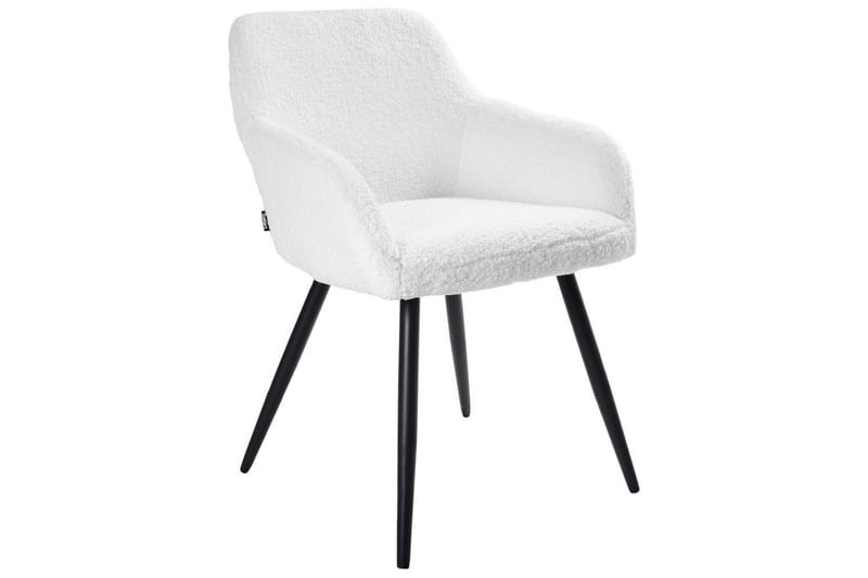 Matsalsstol Casmalia set om 2 Vit/Svart - Vit/Svart - Möbler - Matplats - Matstol & köksstol