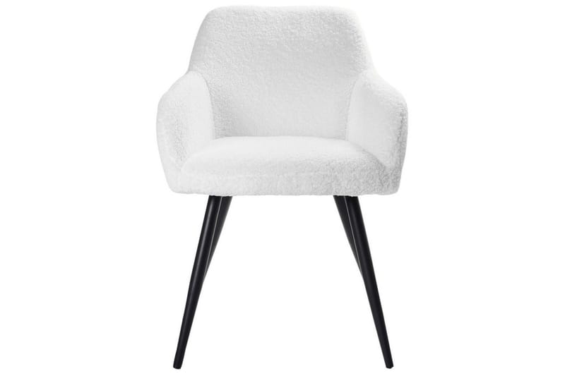 Matsalsstol Casmalia set om 2 Vit/Svart - Vit/Svart - Möbler - Matplats - Matstol & köksstol