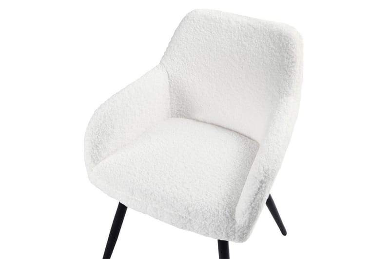 Matsalsstol Casmalia set om 2 Vit/Svart - Vit/Svart - Möbler - Matplats - Matstol & köksstol