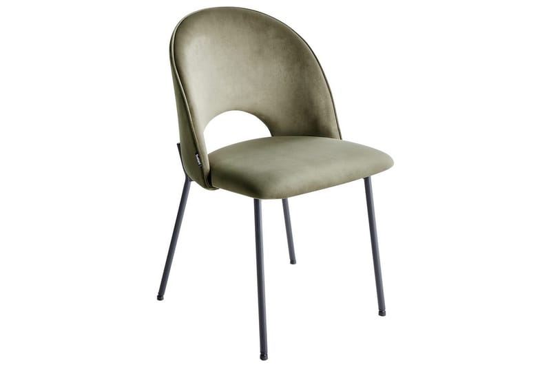 Matsalsstol Covelo set om 2 Grön-Svart - Grön-Svart - Möbler - Matplats - Matstol & köksstol