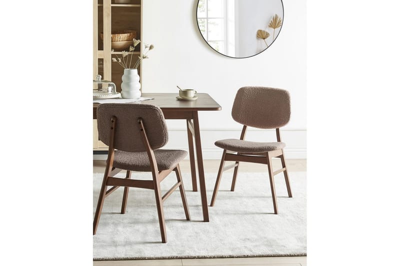 Matsalsstol Ella set om 2 Mörkt Trä-Grått - Mörkt Trä-Grått - Möbler - Matplats - Matstol & köksstol