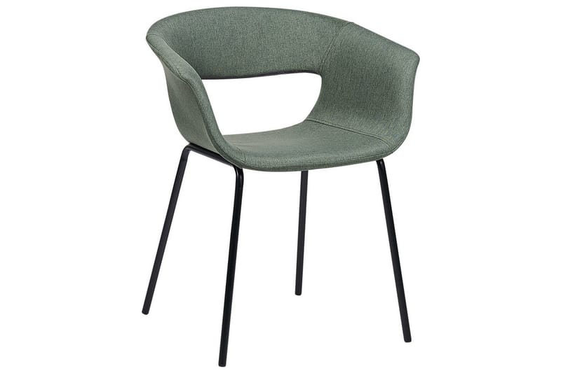 Matsalsstol Elma set om 2 Grön-Svart - Grön-Svart - Möbler - Matplats - Matstol & köksstol