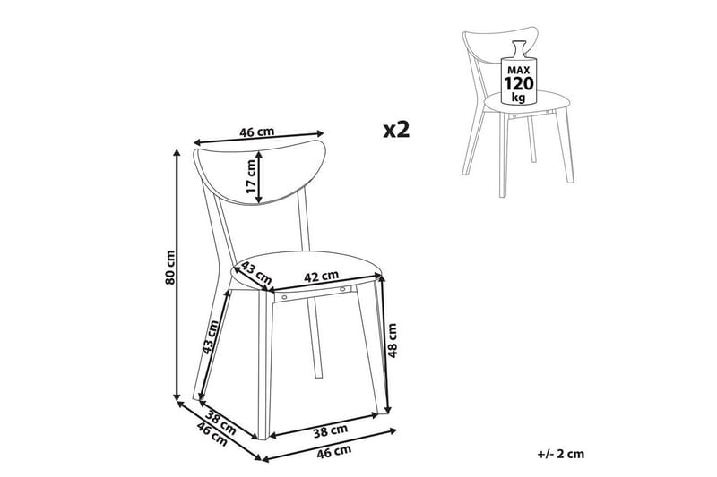 Matsalsstol Erie set om 2 - Möbler - Matplats - Matstol & köksstol