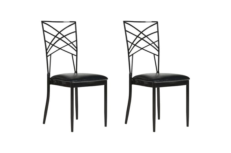 Matsalsstol Girard set om 2 Svart, Svart