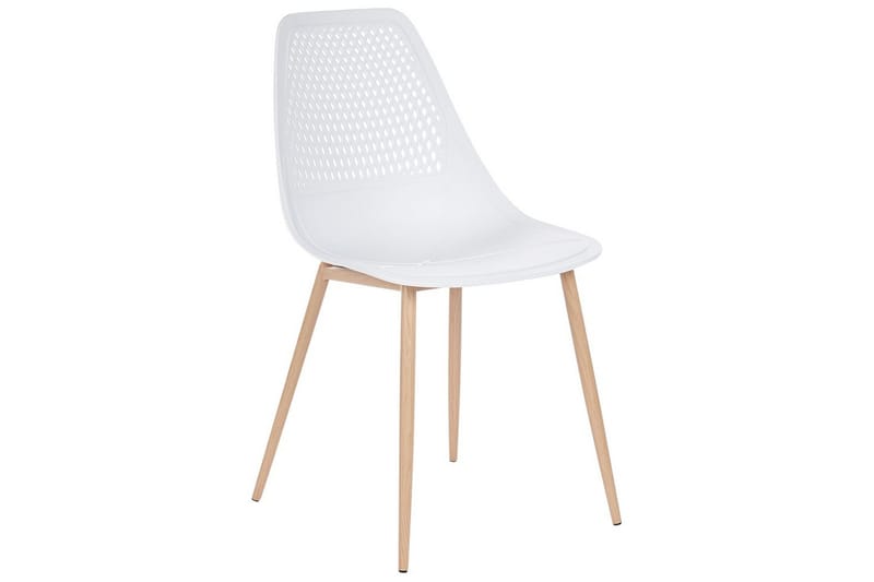 Matsalsstol Hazelton set om 4 Vit-Ljust Trä - Vit-Ljust Trä - Möbler - Matplats - Matstol & köksstol