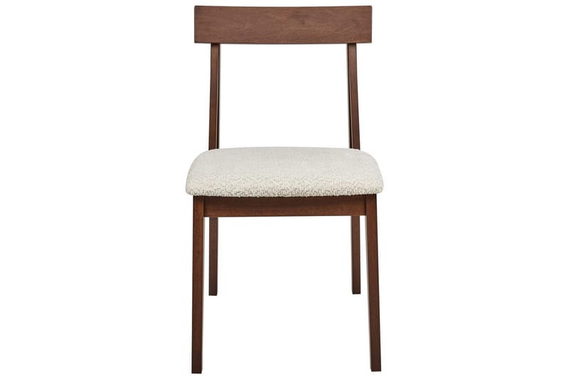 Matsalsstol Isle set om 2 Mörk Trä-Beige - Mörk Trä-Beige - Möbler - Matplats - Matstol & köksstol