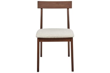 Matsalsstol Isle set om 2 Mörk Trä-Beige - Mörk Trä-Beige - Möbler - Matplats - Matstol & köksstol