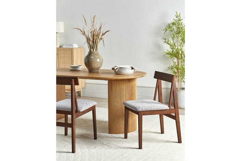 Matsalsstol Isle set om 2 Mörkt Trä-Grått - Mörkt Trä-Grått - Möbler - Matplats - Matstol & köksstol