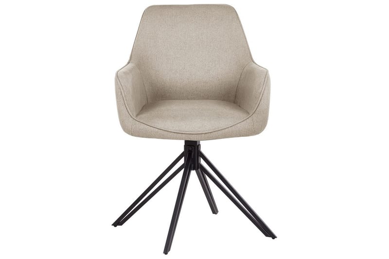 Matsalsstol Jodar set om 2 Taupe-Svart - Taupe-Svart - Möbler - Matplats - Matstol & köksstol