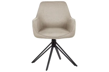 Matsalsstol Jodar set om 2 Taupe-Svart - Taupe-Svart - Möbler - Matplats - Matstol & köksstol