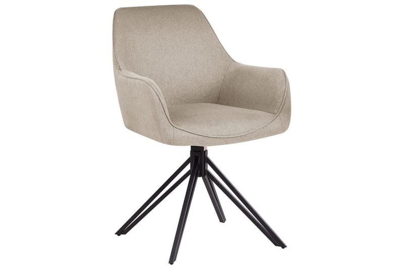 Matsalsstol Jodar set om 2 Taupe-Svart - Taupe-Svart - Möbler - Matplats - Matstol & köksstol