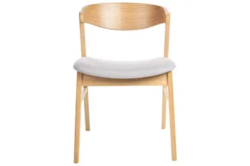 Matsalsstol Lilly set om 2 Grå-Ljust Trä - Grå-Ljust Trä - Möbler - Matplats - Matstol & köksstol