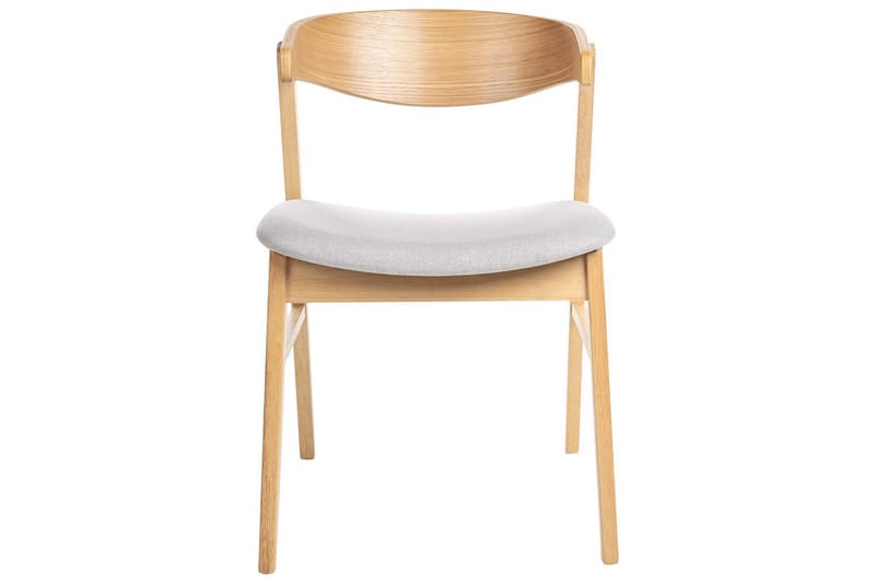 Matsalsstol Lilly set om 2 Grå-Ljust Trä - Grå-Ljust Trä - Möbler - Matplats - Matstol & köksstol