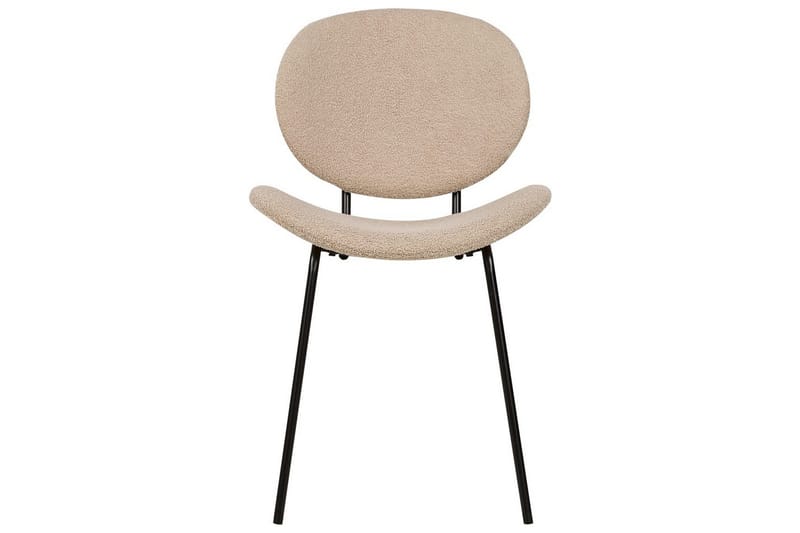 Matsalsstol Luana set om 2 Beige-Svart - Beige-Svart - Möbler - Matplats - Matstol & köksstol