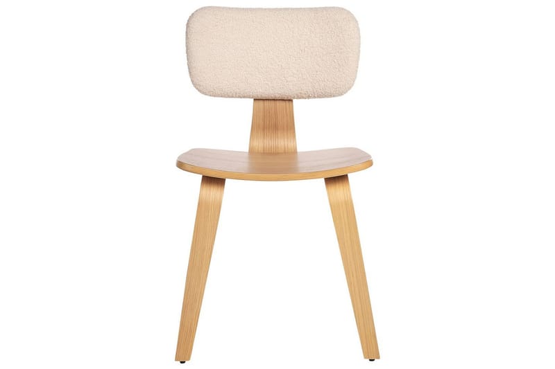 Matsalsstol Lucinda set om 2 Beige-Ljust Trä - Beige-Ljust Trä - Möbler - Matplats - Matstol & köksstol
