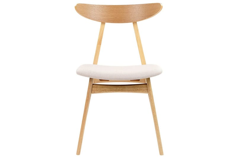 Matsalsstol Lynn set om 2 Ljus Trä-Beige - Ljus Trä-Beige - Möbler - Matplats - Matstol & köksstol