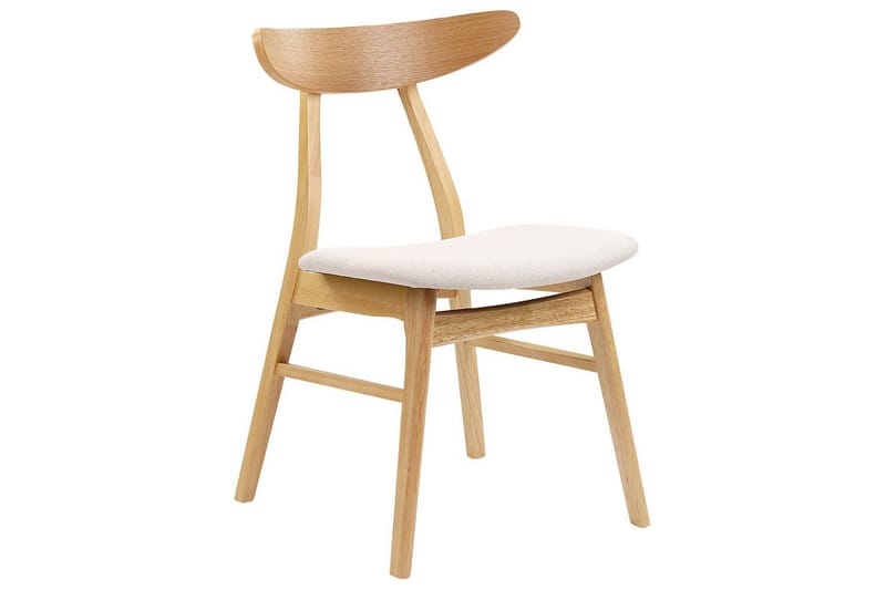 Matsalsstol Lynn set om 2 Ljus Trä-Beige - Ljus Trä-Beige - Möbler - Matplats - Matstol & köksstol