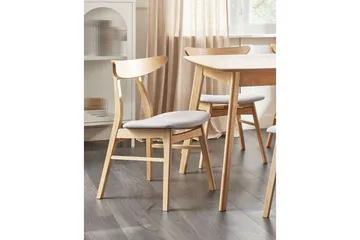 Matsalsstol Lynn set om 2 Ljus Trä-Grå - Ljus Trä-Grå - Möbler - Matplats - Matstol & köksstol