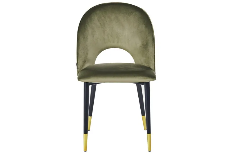 Matsalsstol Magalia set om 2 Grön-Svart-Guld - Grön-Svart-Guld - Möbler - Matplats - Matstol & köksstol