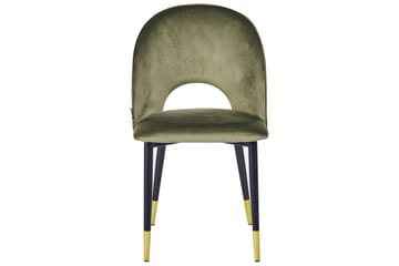 Matsalsstol Magalia set om 2 Grön-Svart-Guld - Grön-Svart-Guld - Möbler - Matplats - Matstol & köksstol