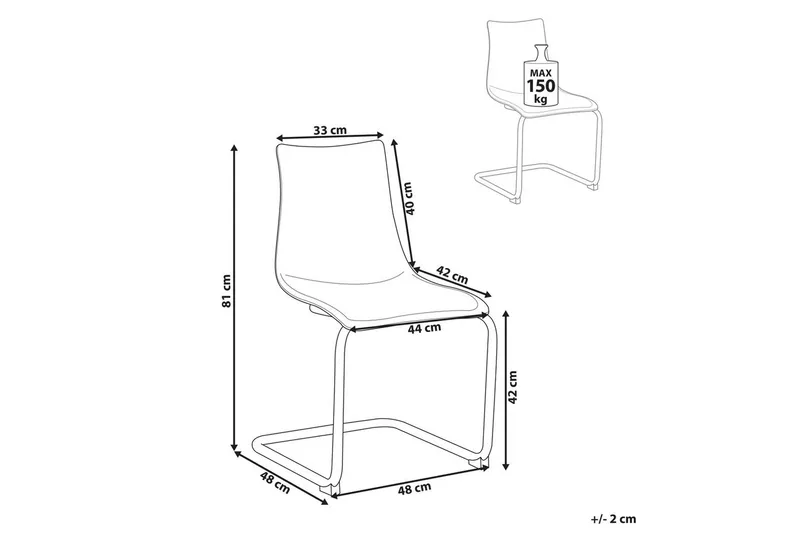 Matsalsstol Marshall set om 2 - Möbler - Matplats - Matstol & köksstol