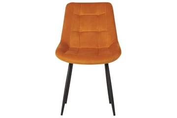 Matsalsstol Melrose set om 2 Orange-Svart - Orange-Svart - Möbler - Matplats - Matstol & köksstol