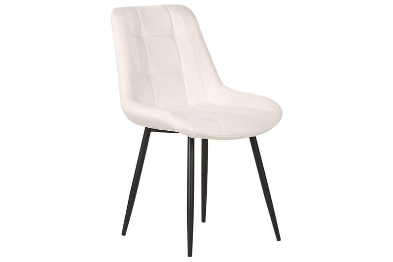 Matsalsstol Melrose set om 2 Vit-Svart - Vit-Svart - Möbler - Matplats - Matstol & köksstol