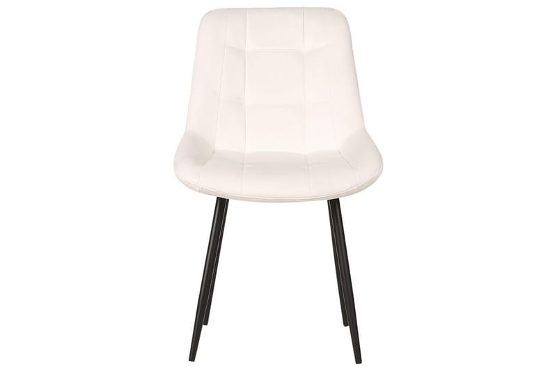 Matsalsstol Melrose set om 2 Vit-Svart - Vit-Svart - Möbler - Matplats - Matstol & köksstol