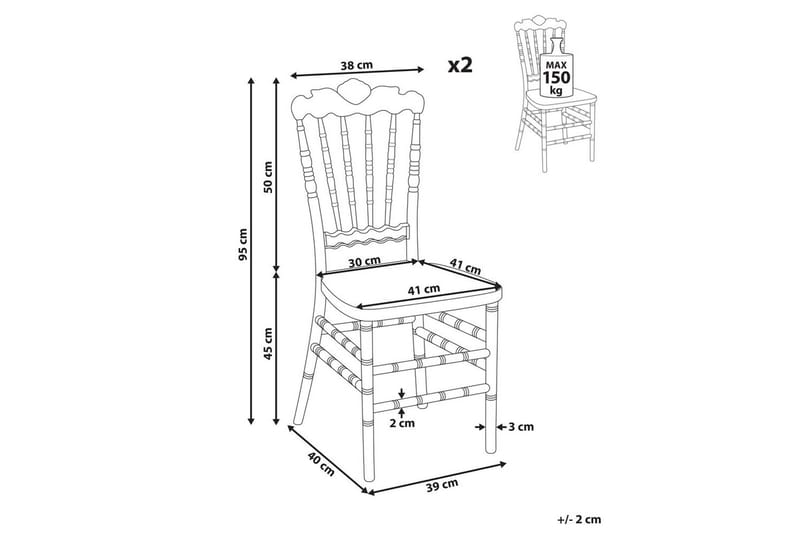 Matsalsstol Mendon set om 2 - Möbler - Matplats - Matstol & köksstol