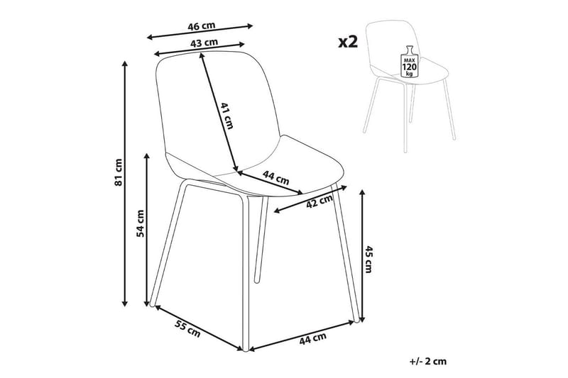 Matsalsstol Milaca set om 2 - Möbler - Matplats - Matstol & köksstol