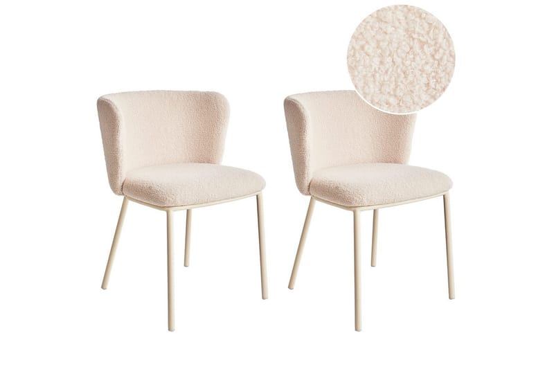 Matsalsstol Mina II set om 2 Beige - Beige - Möbler - Matplats - Matstol & köksstol