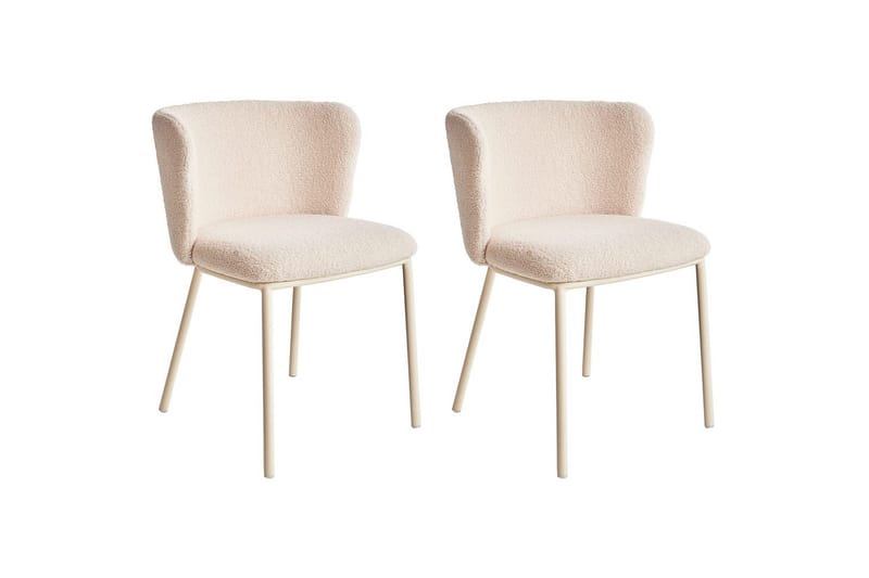 Matsalsstol Mina II set om 2 Beige - Beige - Möbler - Matplats - Matstol & köksstol