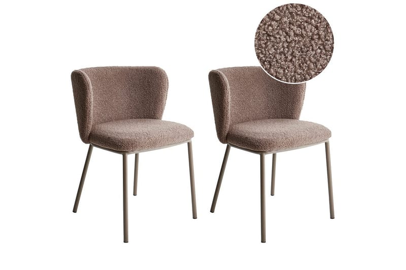 Matsalsstol Mina II set om 2 Brun - Brun - Möbler - Matplats - Matstol & köksstol