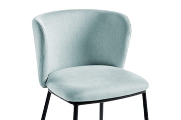 Matsalsstol Mina set om 2 Blå/Svart - Blå/Svart - Möbler - Matplats - Matstol & köksstol