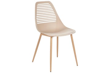 Matsalsstol Montello set om 4 Beige-Ljust Trä - Beige-Ljust Trä - Möbler - Matplats - Matstol & köksstol