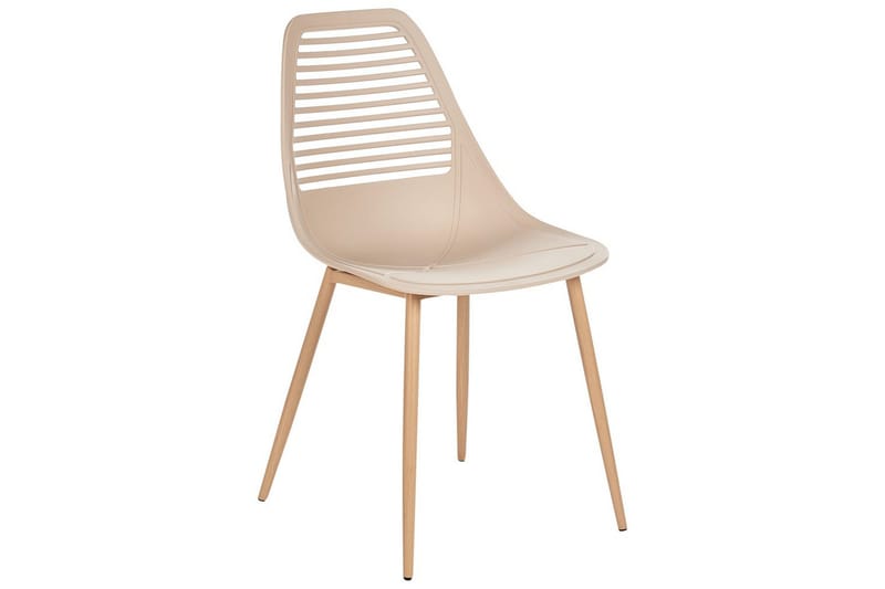 Matsalsstol Montello set om 4 Beige-Ljust Trä - Beige-Ljust Trä - Möbler - Matplats - Matstol & köksstol