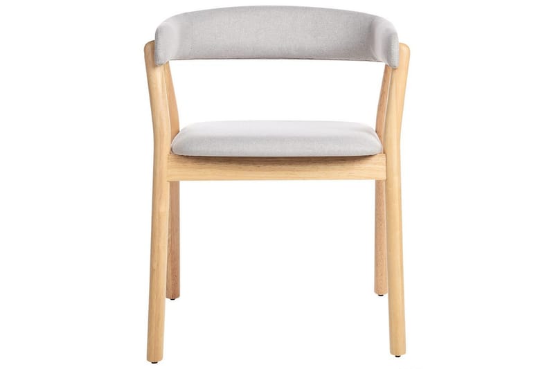Matsalsstol Mylo set om 2 Grå-Ljust Trä - Grå-Ljust Trä - Möbler - Matplats - Matstol & köksstol