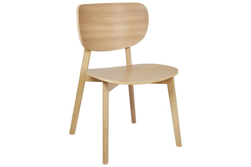 Matsalsstol Overly set om 2 Ljus Trä - Ljus Trä - Möbler - Matplats - Matstol & köksstol