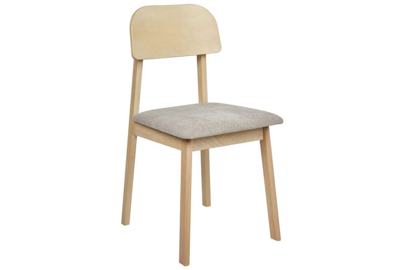 Matsalsstol Scandia set om 2 Ljus Trä-Beige - Ljus Trä-Beige - Möbler - Matplats - Matstol & köksstol