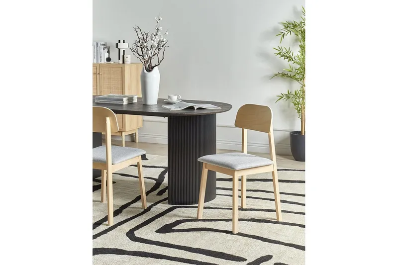 Matsalsstol Scandia set om 2 Ljus Trä-Grå - Ljus Trä-Grå - Möbler - Matplats - Matstol & köksstol