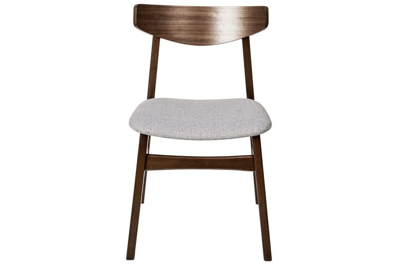 Matsalsstol Smiley set om 2 Mörkt Trä-Grått - Mörkt Trä-Grått - Möbler - Matplats - Matstol & köksstol