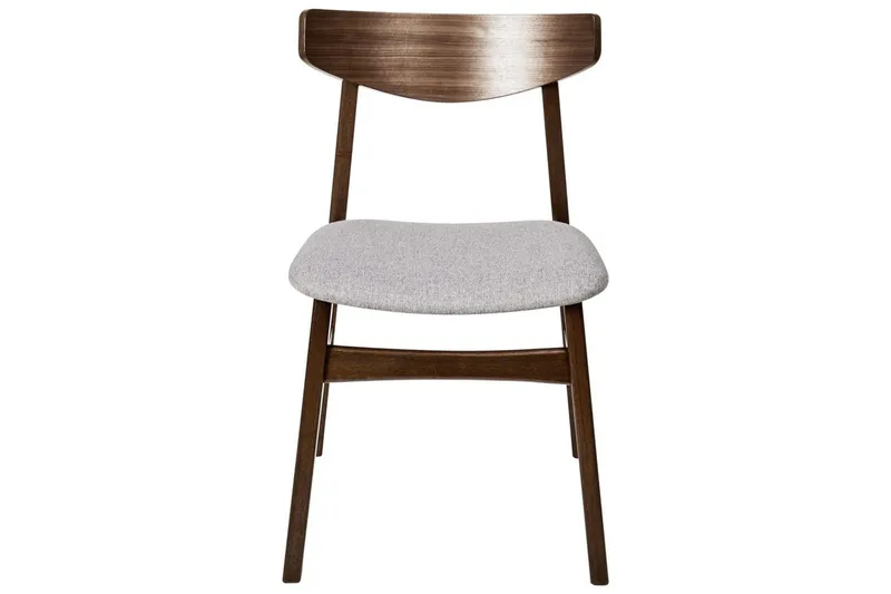 Matsalsstol Smiley set om 2 Mörkt Trä-Grått - Mörkt Trä-Grått - Möbler - Matplats - Matstol & köksstol