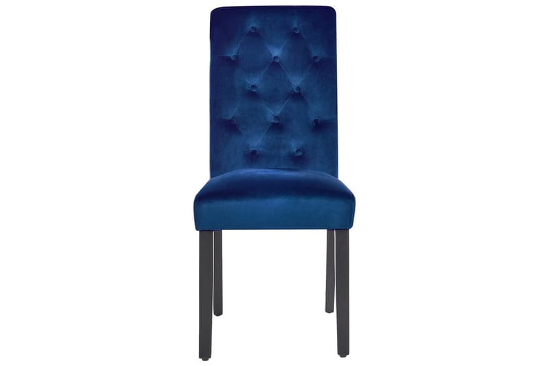 Matsalsstol Velva set om 2 Blå-Svart - Blå-Svart - Möbler - Matplats - Matstol & köksstol
