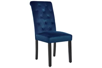 Matsalsstol Velva set om 2 Blå-Svart - Blå-Svart - Möbler - Matplats - Matstol & köksstol