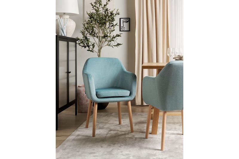 Matsalsstol Yorkville II Blått-Ljust Trä - Blått-Ljust Trä - Möbler - Matplats - Matstol & köksstol