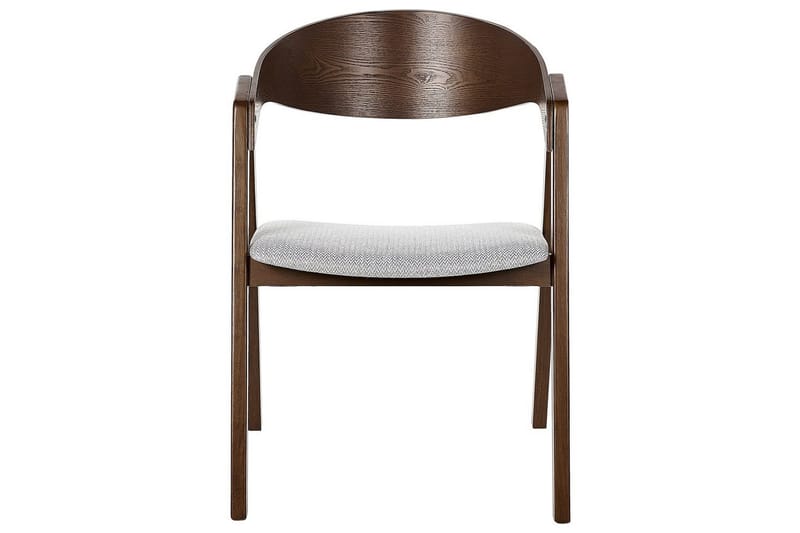 Matsalsstol Yuba set om 2 Grå-Mörkt Trä - Grå-Mörkt Trä - Möbler - Matplats - Matstol & köksstol