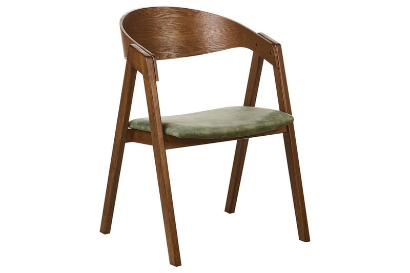 Matsalsstol Yuba set om 2 Grönt-Mörkt Trä - Grönt-Mörkt Trä - Möbler - Matplats - Matstol & köksstol