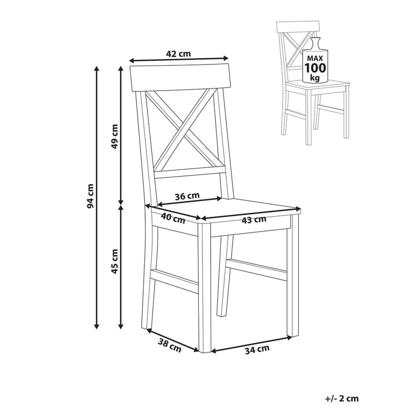Matstol Barlee 2-pack - Möbler - Matplats - Matstol & köksstol