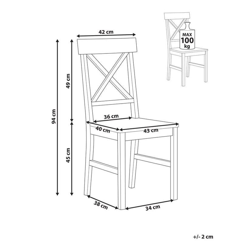 Matstol Barlee 2-pack - Möbler - Matplats - Matstol & köksstol